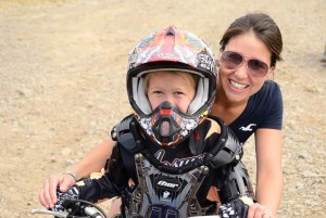 Renee with her daughter, who rides motocross! (Future UF heroine in the making?)