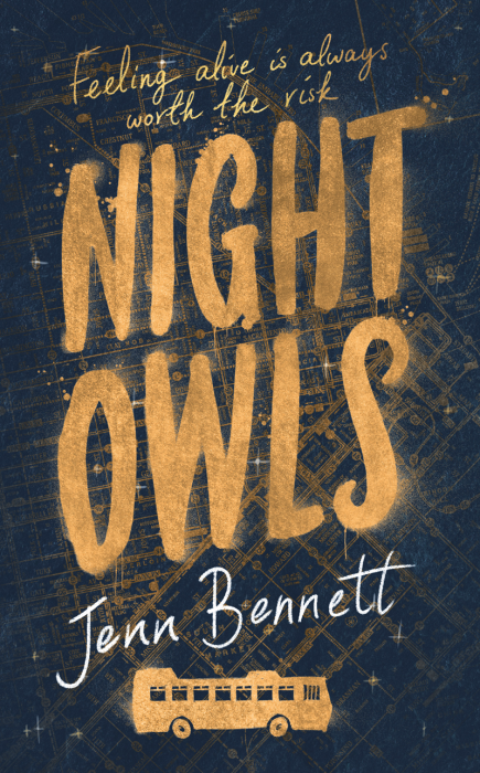 THE ANATOMICAL SHAPE OF A HEART, NIGHT OWLS, JENN BENNETT YA BOOK COVER