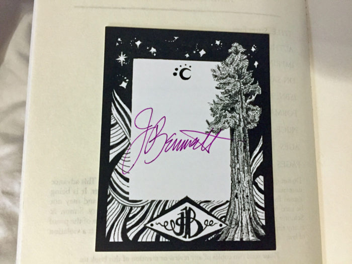 Starry Eyes bookplate Jenn Bennett